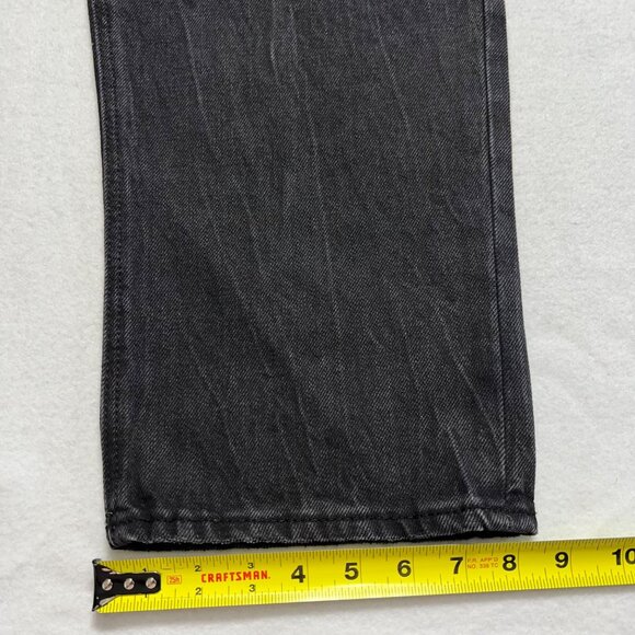 Old Navy Women's Slouchy Straight Distressed High Rise Black Jeans Size 16 NWT - Picture 11 of 12